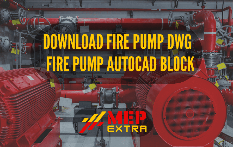 Download Fire Pump Dwg Fire pump AutoCAD block MEP EXTRA