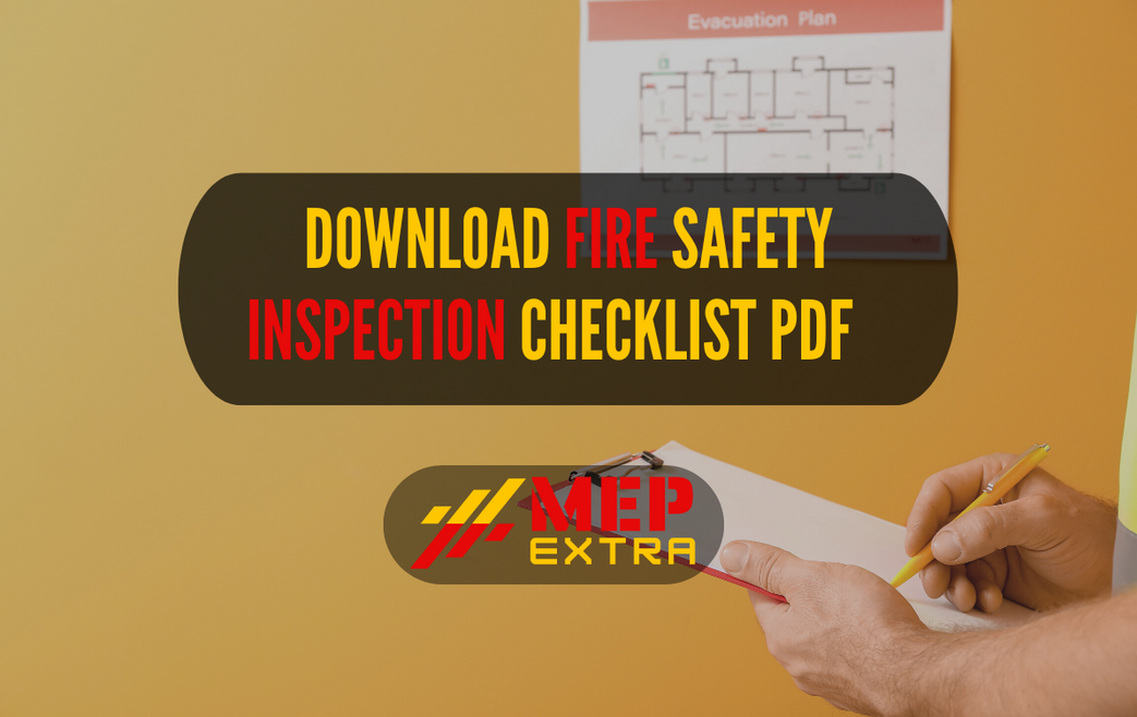 FIRE SAFETY INSPECTION CHECKLIST PDF MEP EXTRA